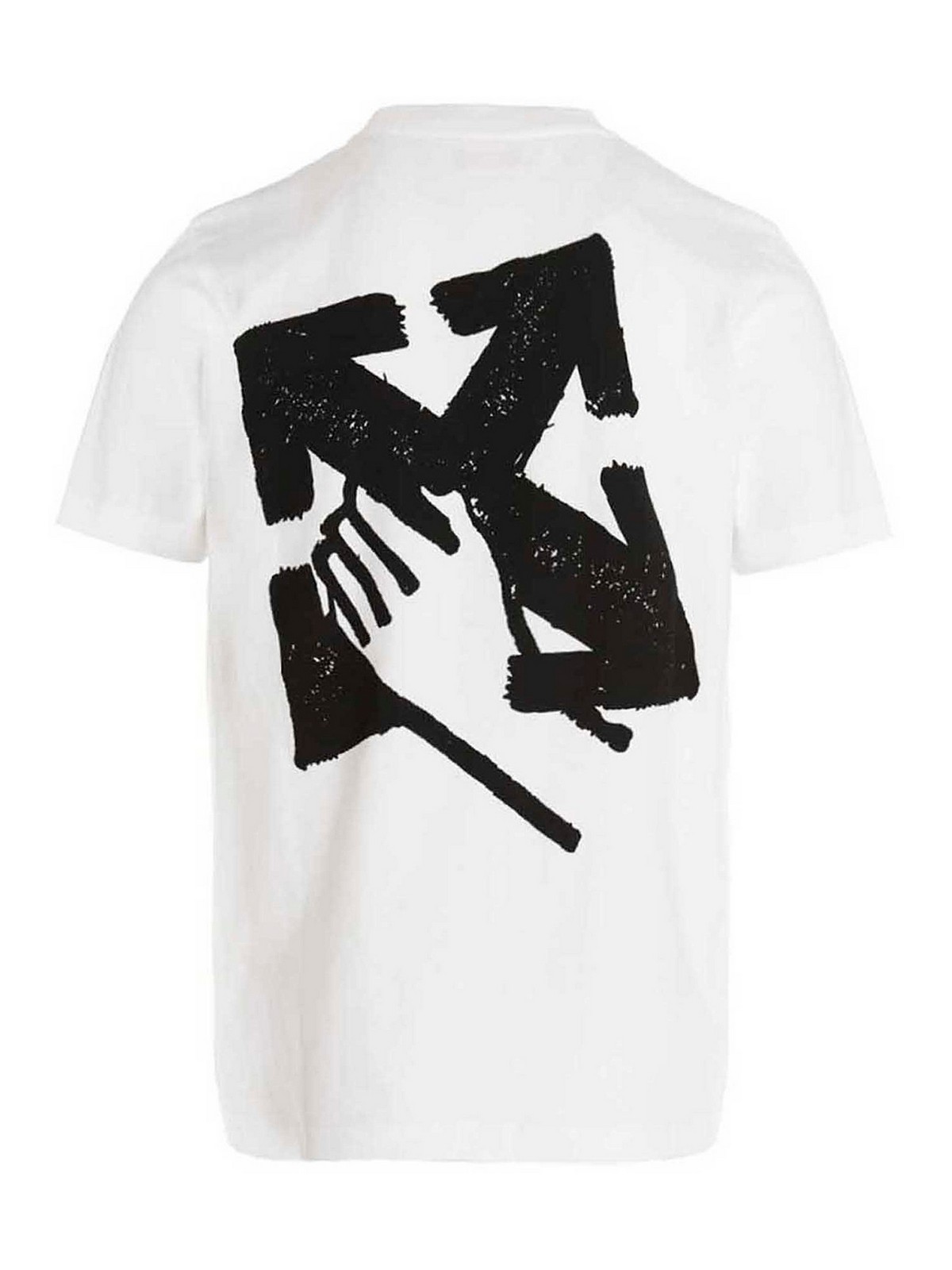 ★関税込★Off-White★HAND ARROW PRINT T SHIRT★Tシャツ★ Off-White Hand Arrow T-shirt with logo - Men