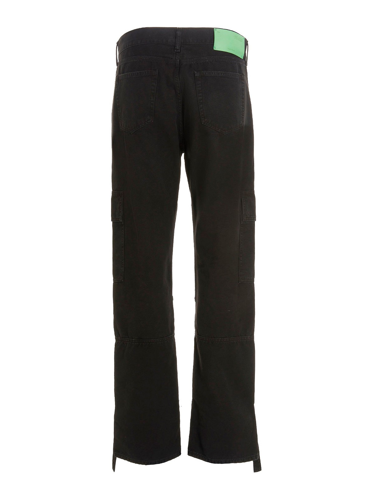 Shop Off-white Broken Palm Trousers Pants With Pockets In Black