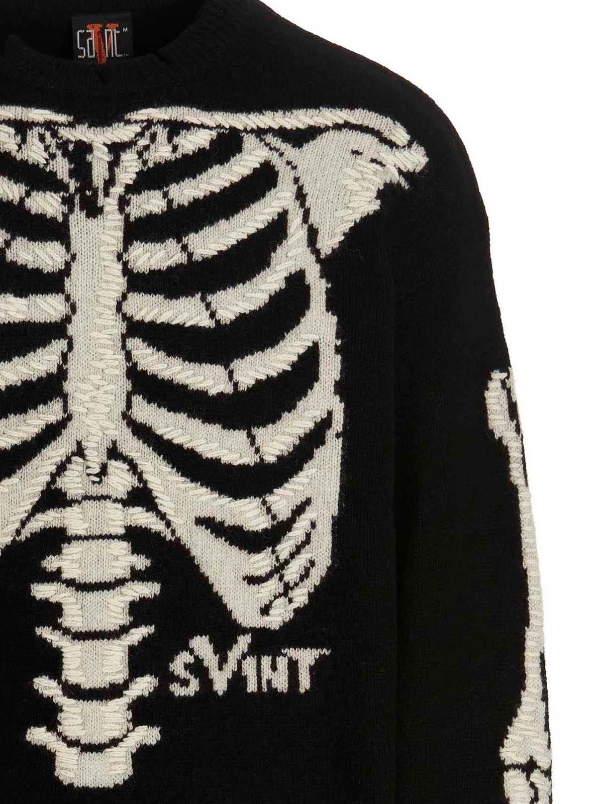 SAINT Mxxxxxx クルーネック黒ニット