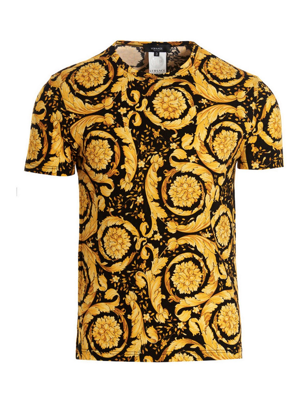 Shop Versace Camiseta - Studs Baroque In Multicolour