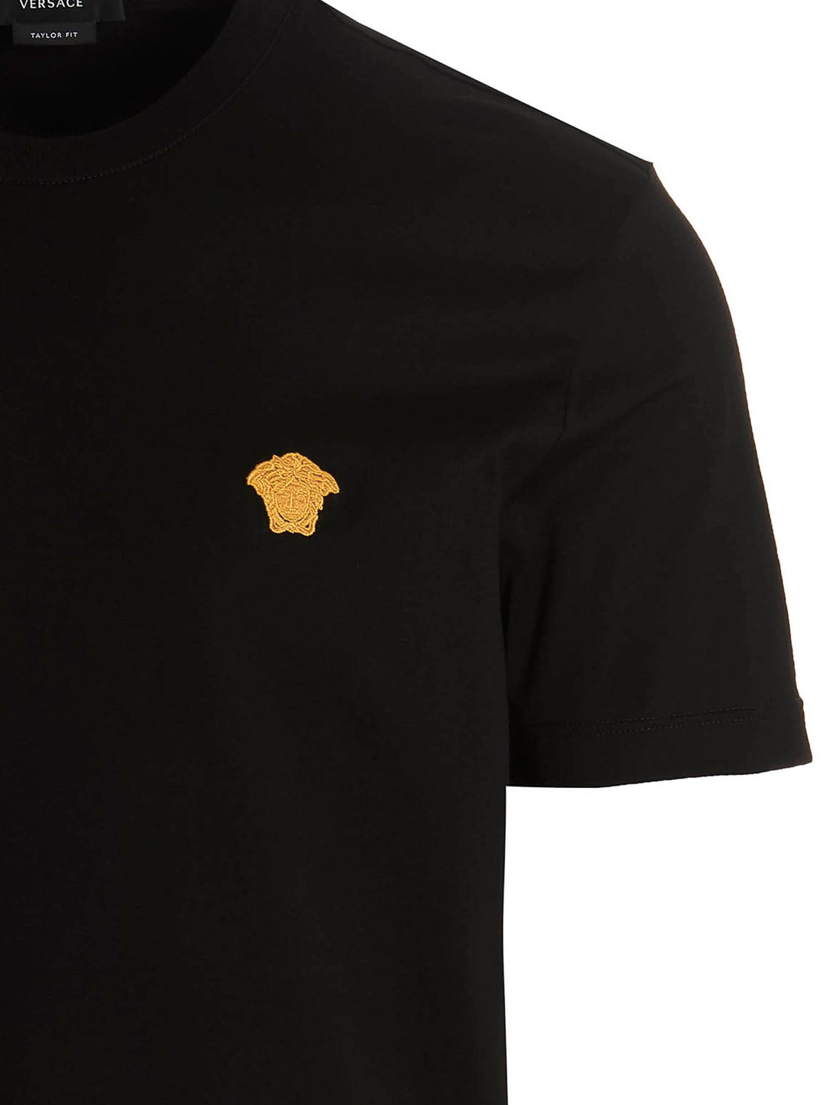 To grader Afvise mentalitet T-shirts Versace - Medusa T-shirt with gold embroidery - 10084811A060631B000