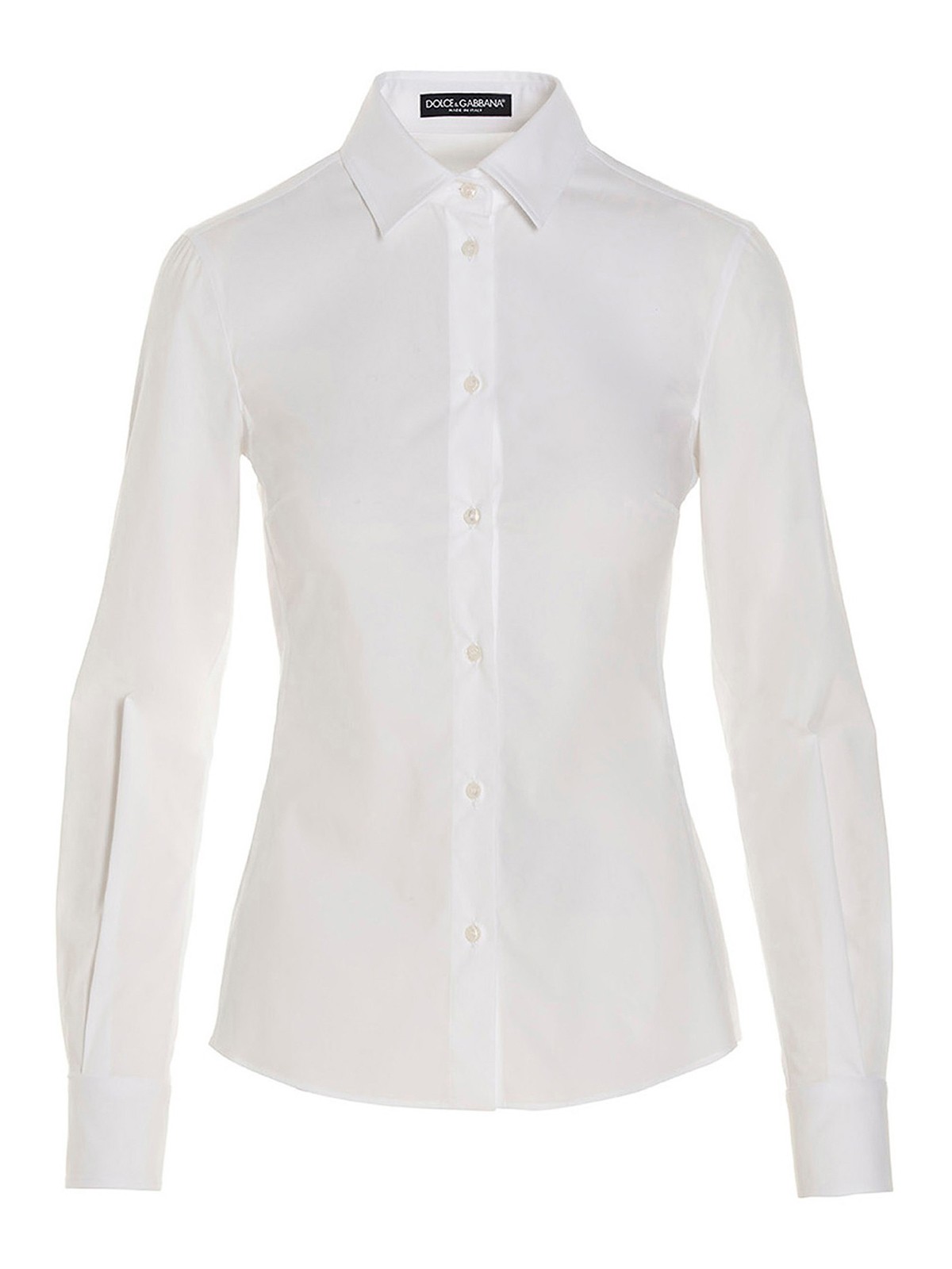 Dolce & Gabbana Shirt With Button Fastening In Blanco