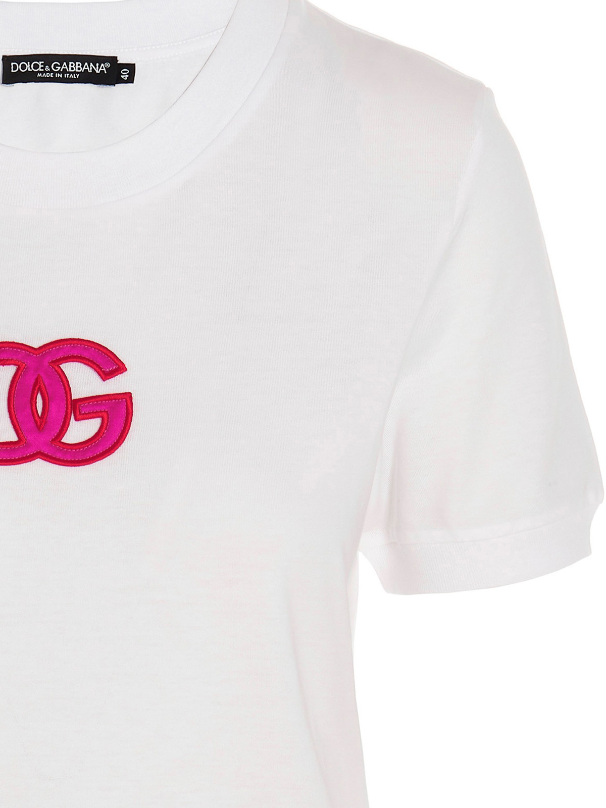 DOLCE&GABBANA 美品 スカート L 白色 ロゴ入り DOLCE&GABBANA 美品