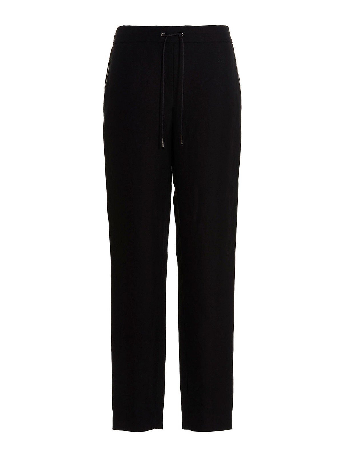 Fabiana Filippi Casual Trousers With Drawstring At The Waist In Black