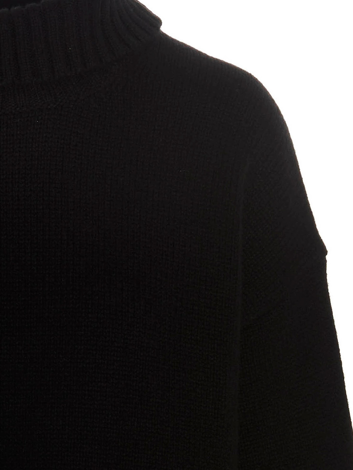 Shop Jil Sander Cashmere Blend Sweater With Collar In Negro