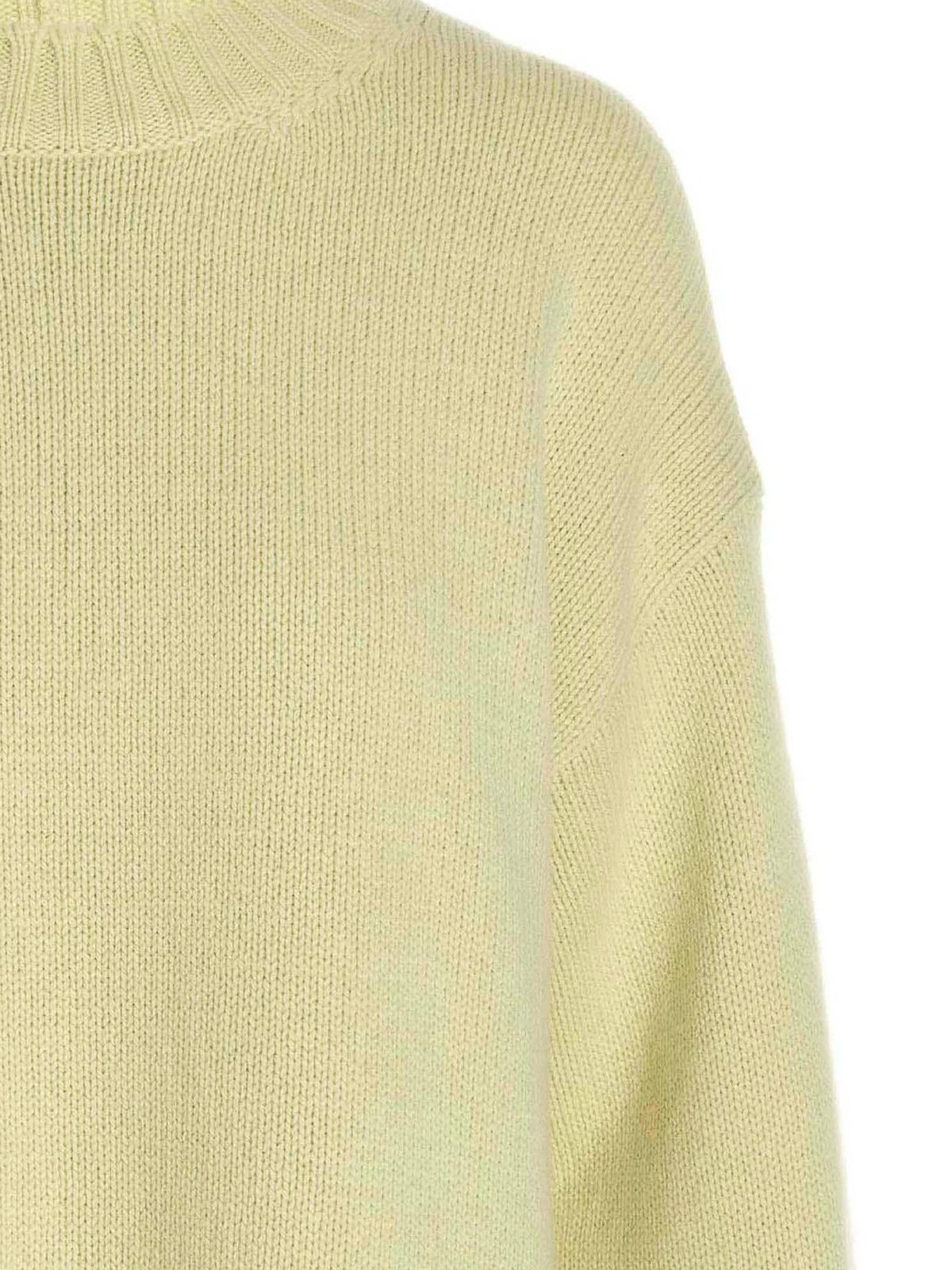 Shop Jil Sander Cashmere Blend Sweater With Collar In Amarillo