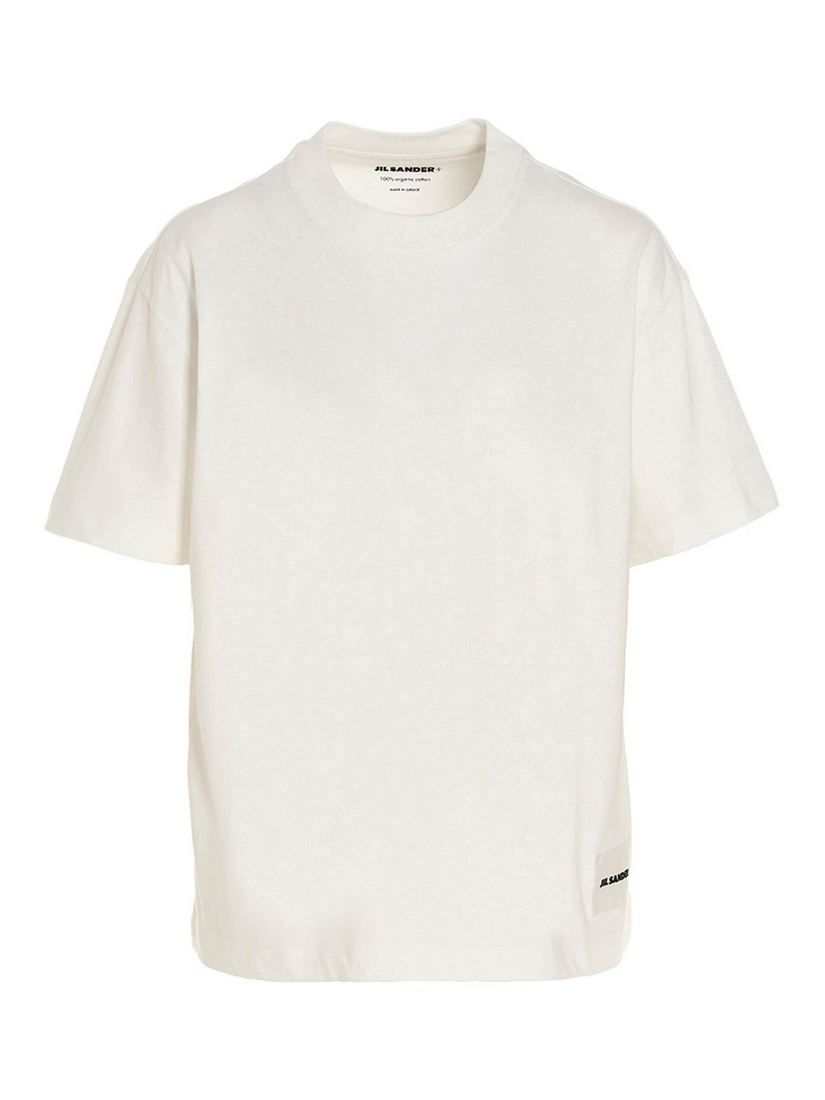 Jil Sander 3-pack T-shirt With Front Logo In Blanco