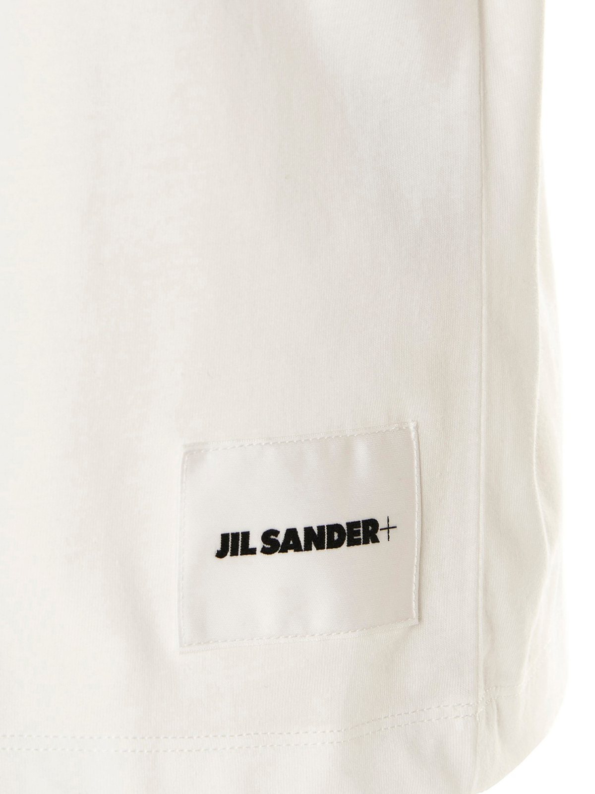 Shop Jil Sander 3-pack T-shirt With Front Logo In Blanco