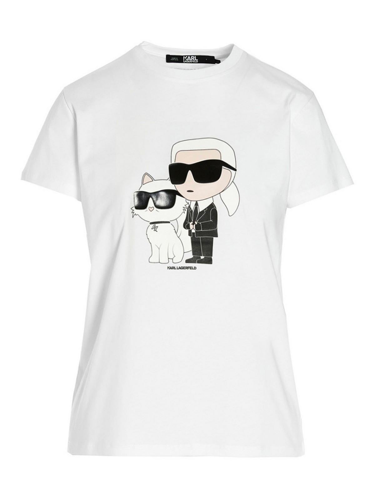 Shop Karl Lagerfeld Camiseta - Ikonik 2.0 In White