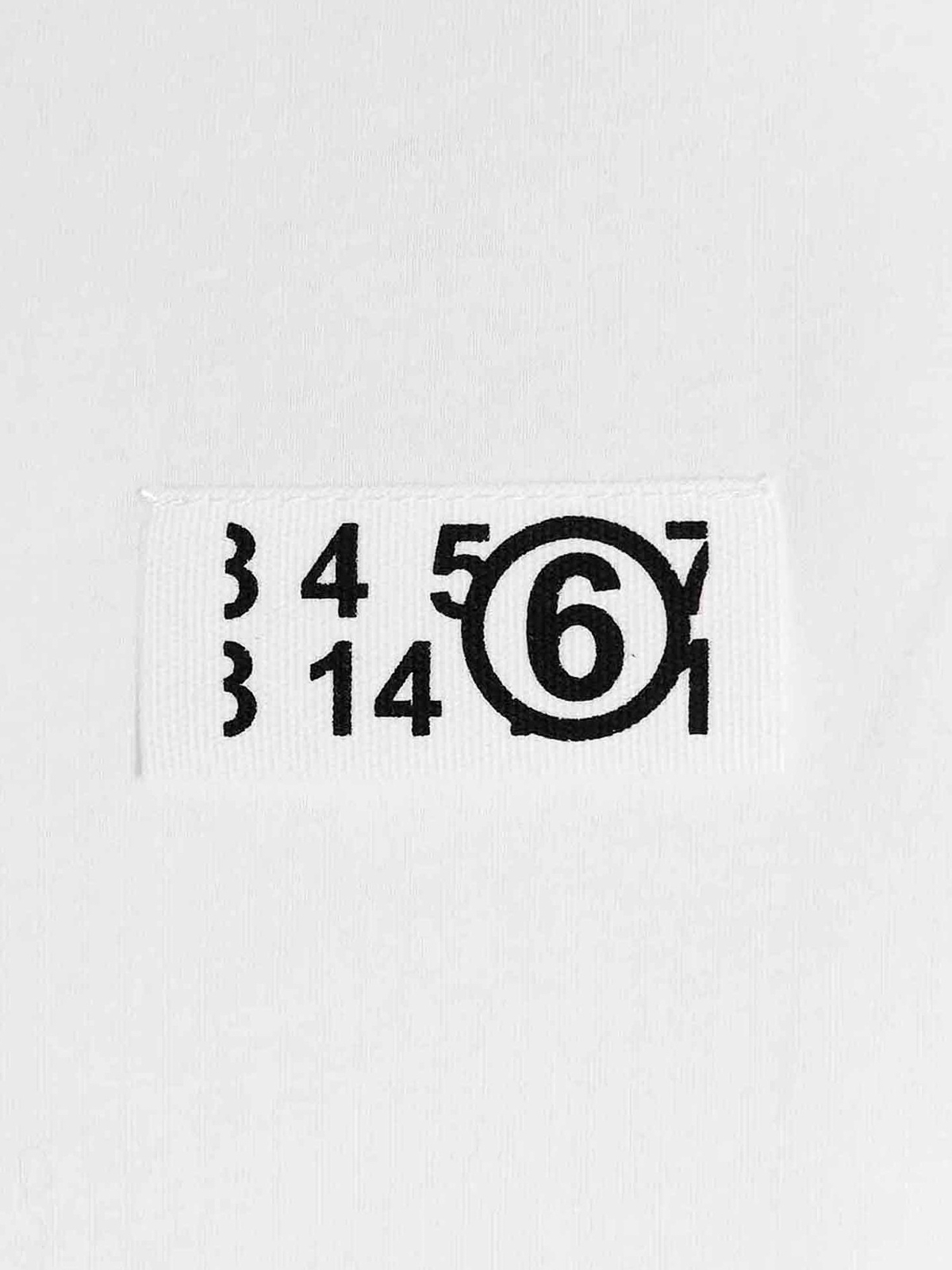 MM6 Maison Margiela Logo label T-shirt - White