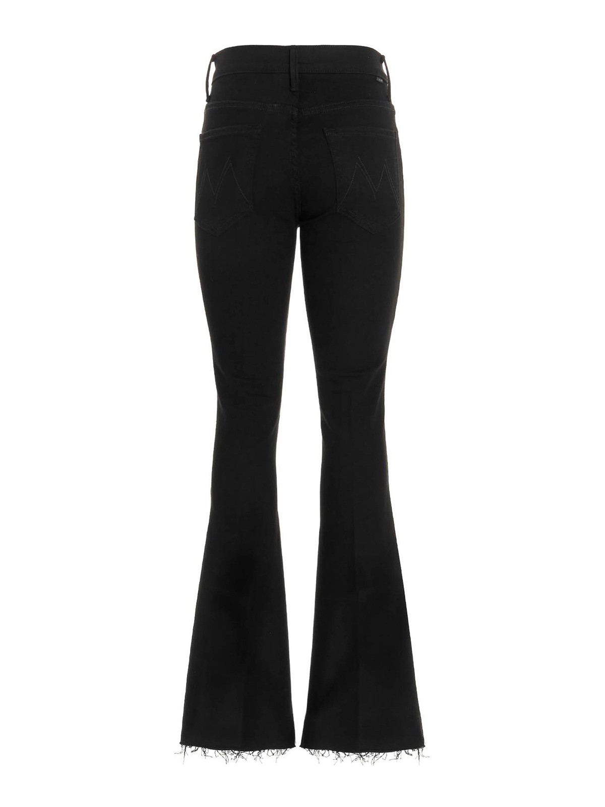 Shop Mother Flared Stretch Denim Jeans In Lavado Oscuro