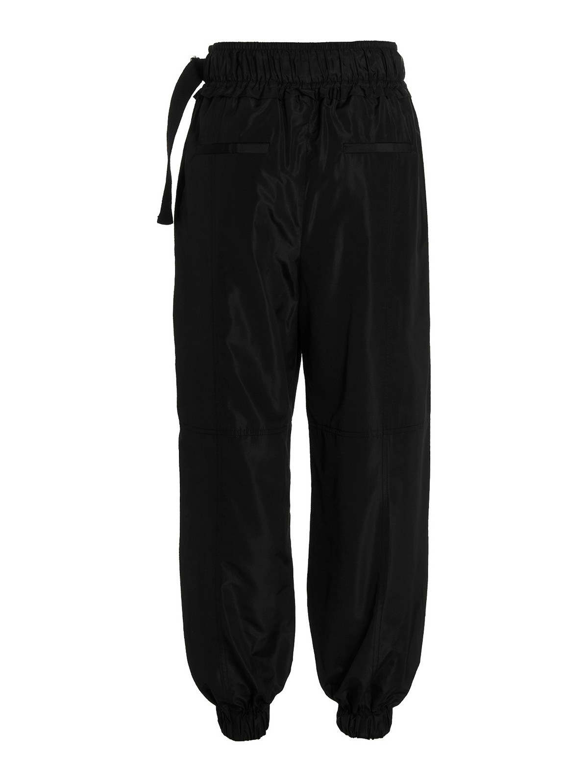 Shop Proenza Schouler Nylon And Silk Taffeta Trousers In Black