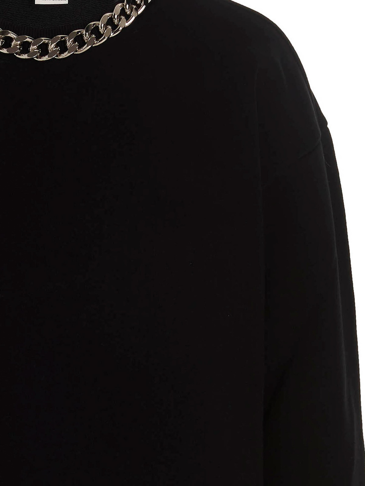 Shop Stella Mccartney Sweatshirt With Removable Chain Detail In Black