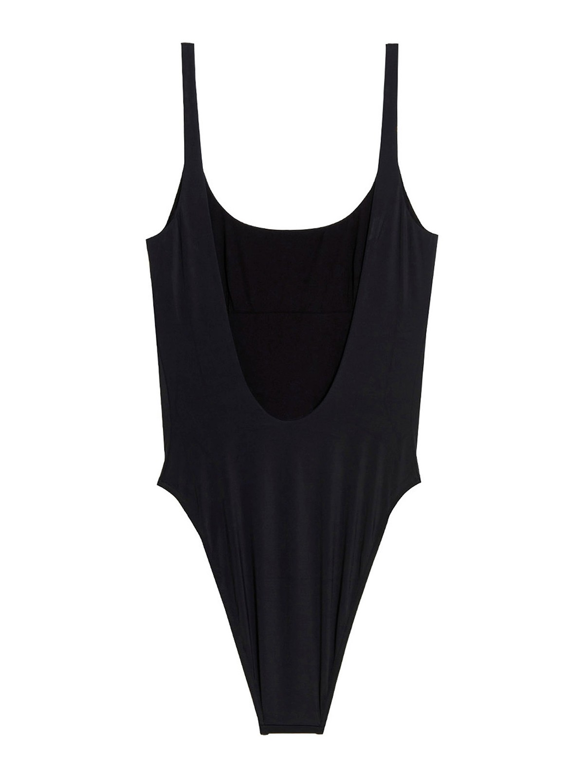 Shop Versace Medusa One-piece Swimsuit Metal Detail In Black