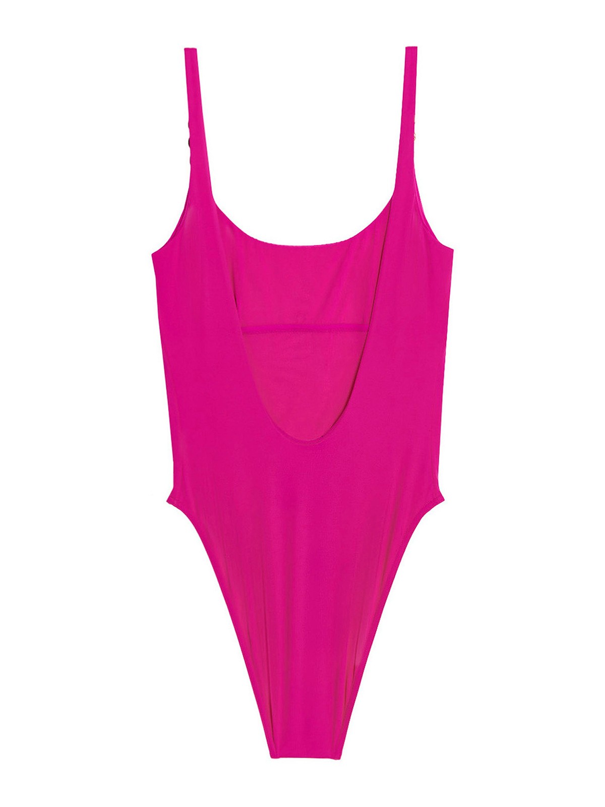 Shop Versace Medusa One-piece Swimsuit Metal Detail In Pink