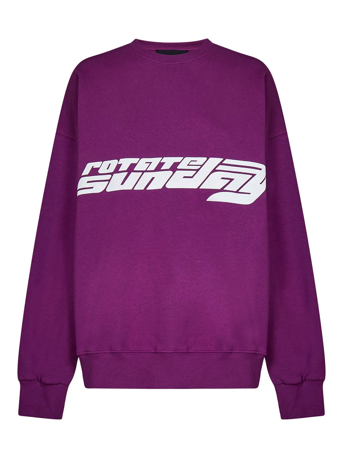 Rotate Birger Christensen Logo Sweatshirt In Purple
