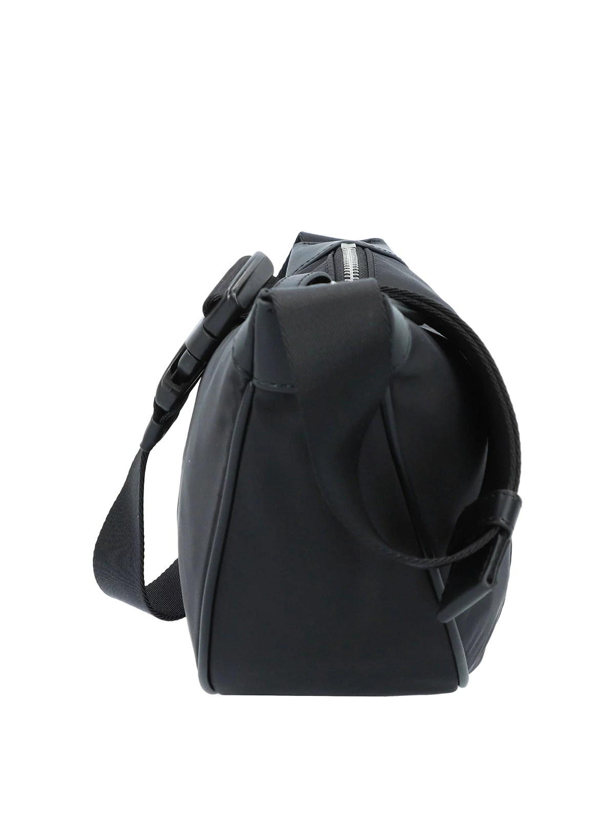 Shop Karl Lagerfeld K/ikonik 2.0 Nylon Middle Moon Bag In Black