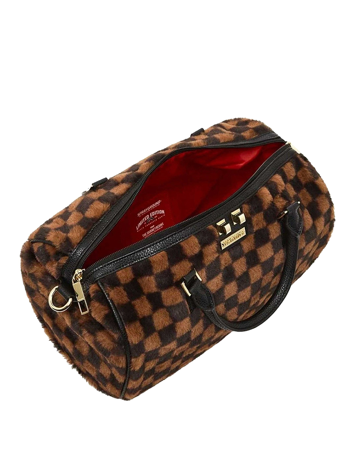 SHARKS IN PARIS (BLACK CHECKERED EDITION) DUFFLE