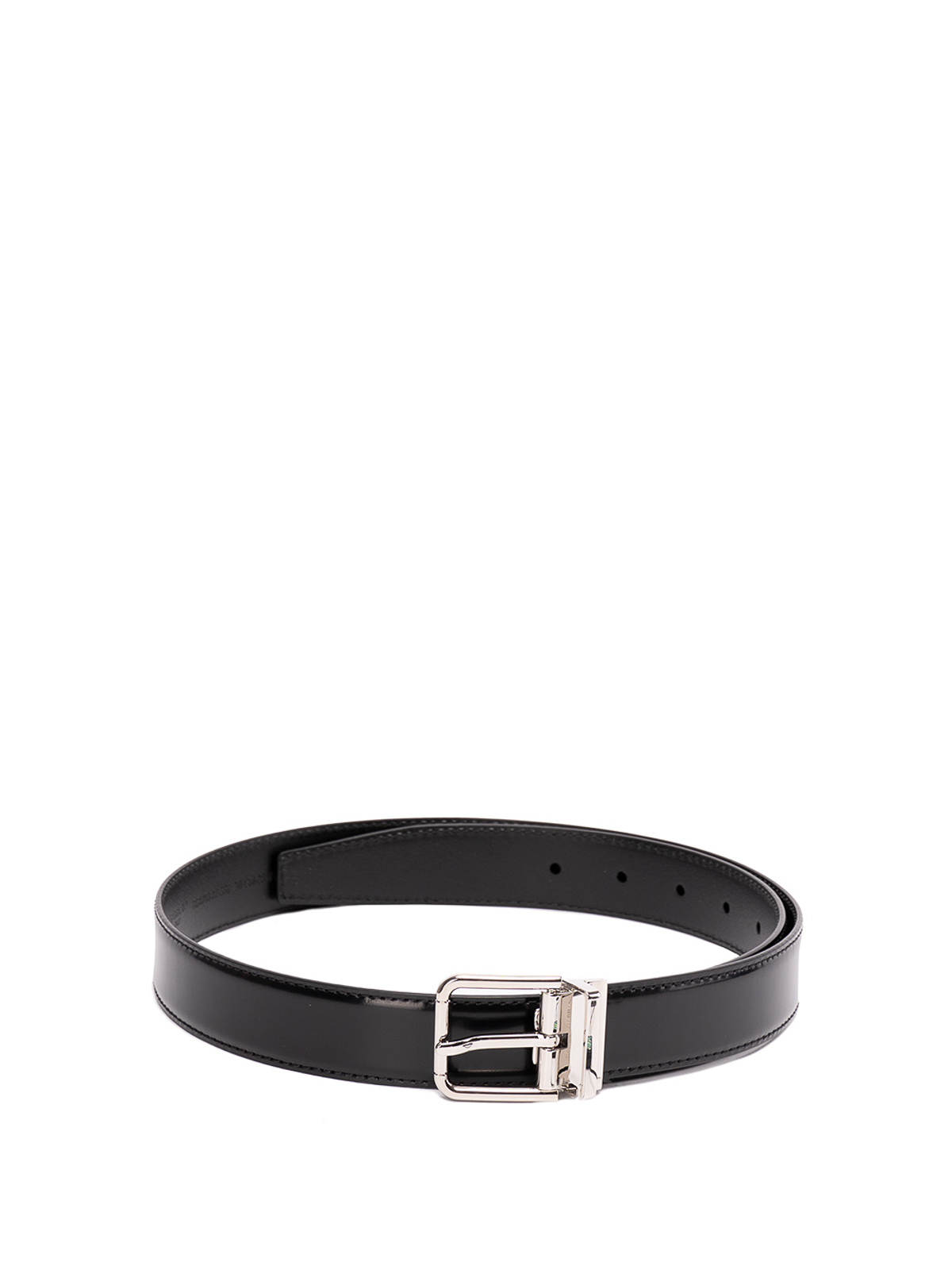 Dolce & Gabbana Leather Belt In Black