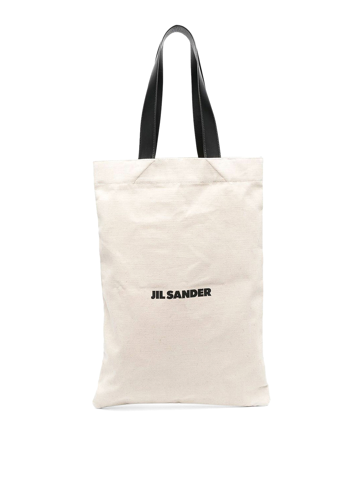 Jil Sander Linen Bag With Front Logo Print