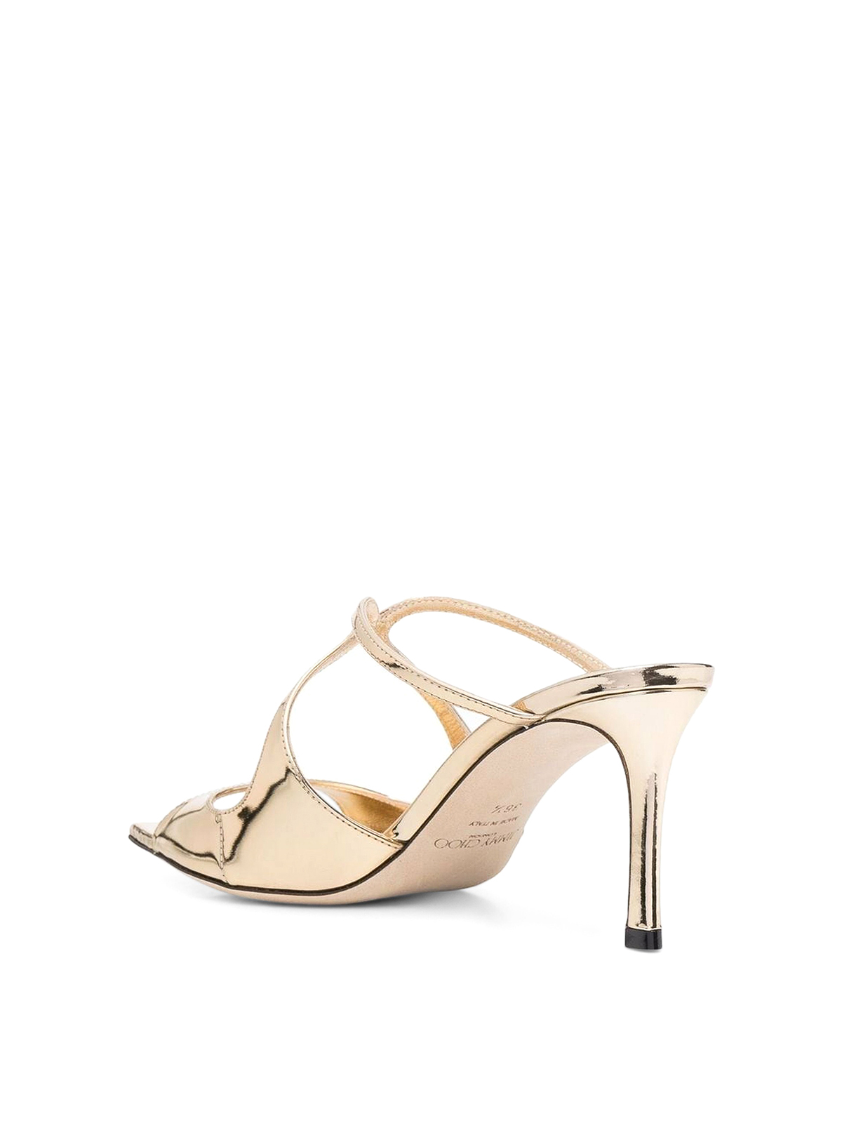 Sandals Jimmy Choo - Anise 75 sandals with heel - ANISE75QUIGOLD