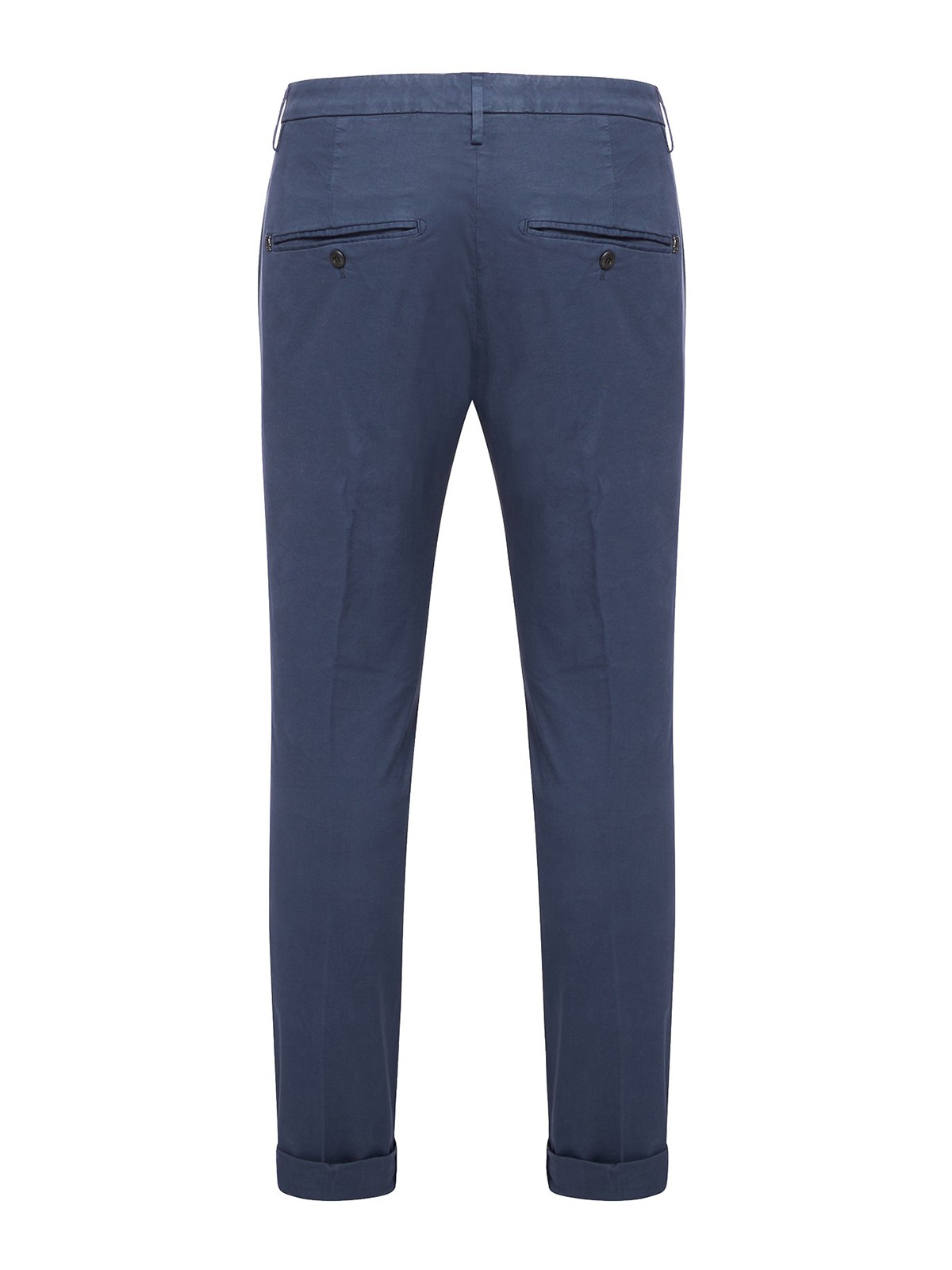 Shop Dondup Cotton Casual Pants In Blue