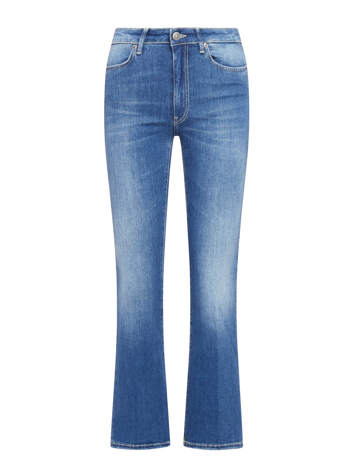 Dondup Semi-flared Jeans In Light Wash