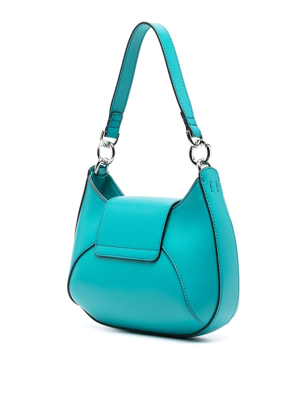Shop Hogan Bolsa De Hombro - H-bag Curved In Light Blue