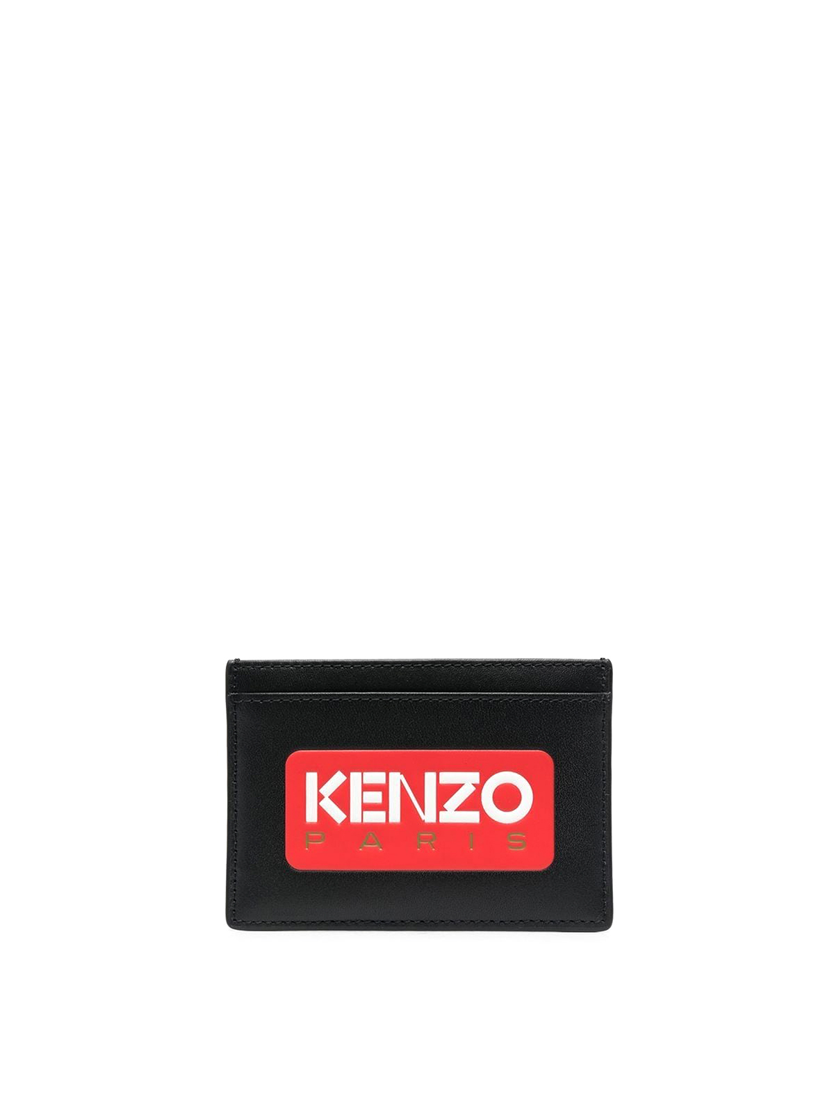Shop Kenzo Cardholder With Front Embossed Logo In Black