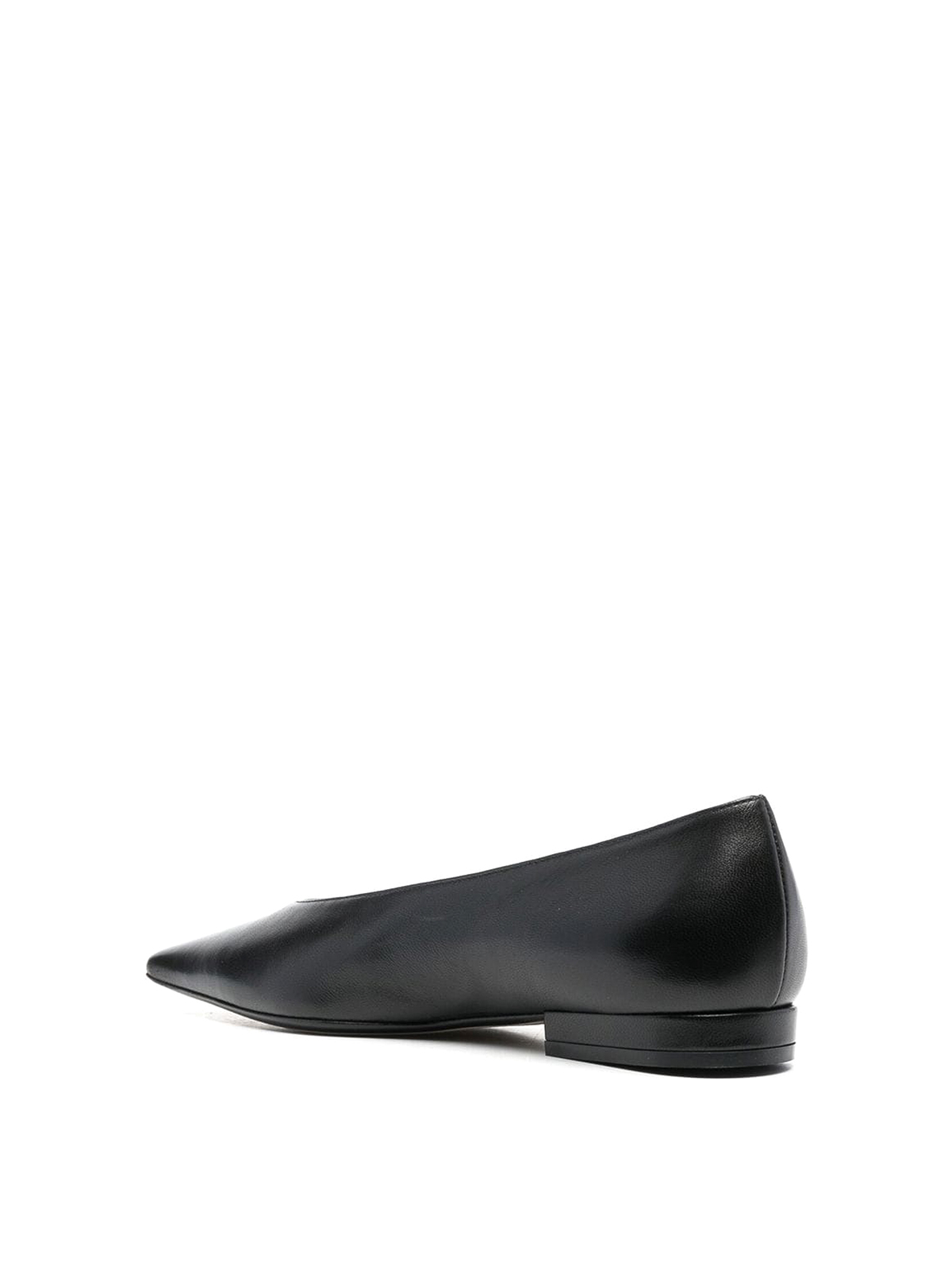 Shop Lanvin Swing Flats With Pointed Toe In Black