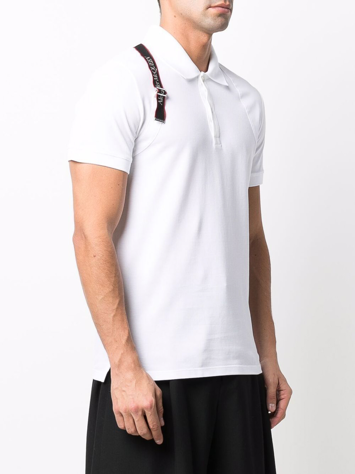 Shop Alexander Mcqueen Polo - Blanco In White