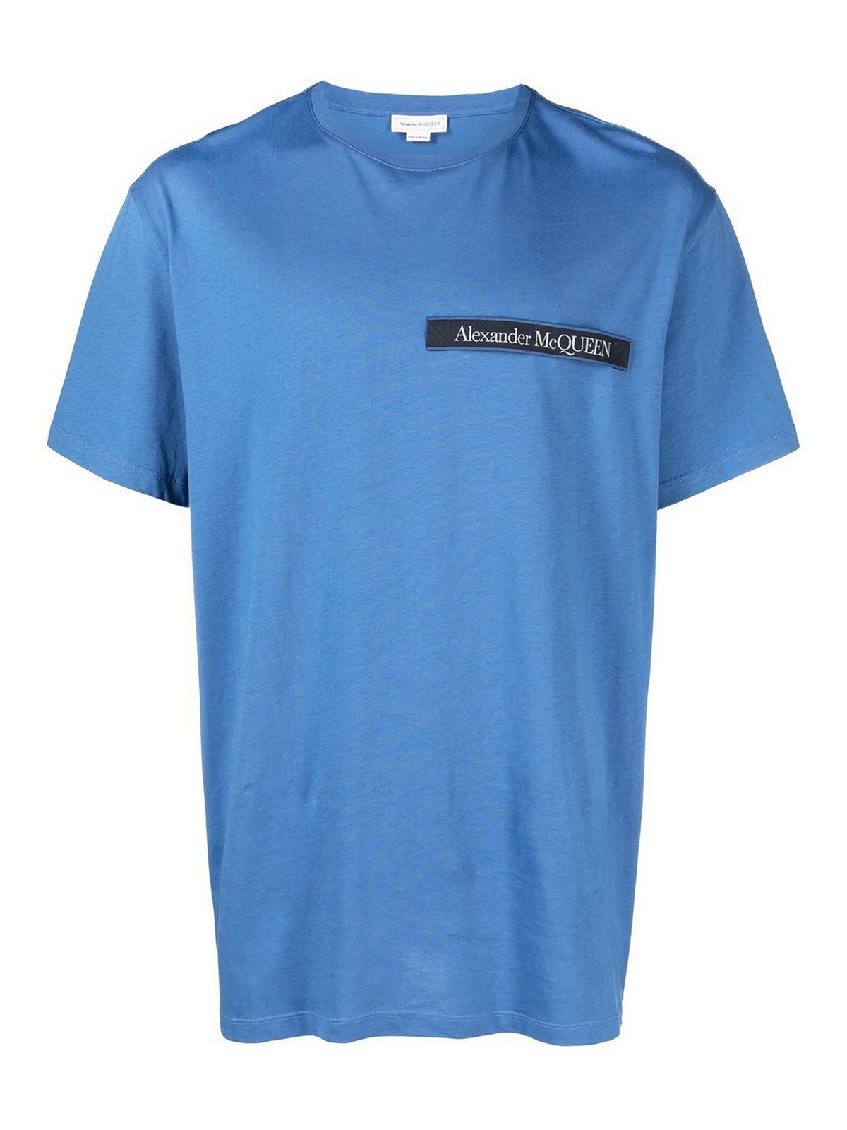Alexander Mcqueen Logo T-shirt In Blue