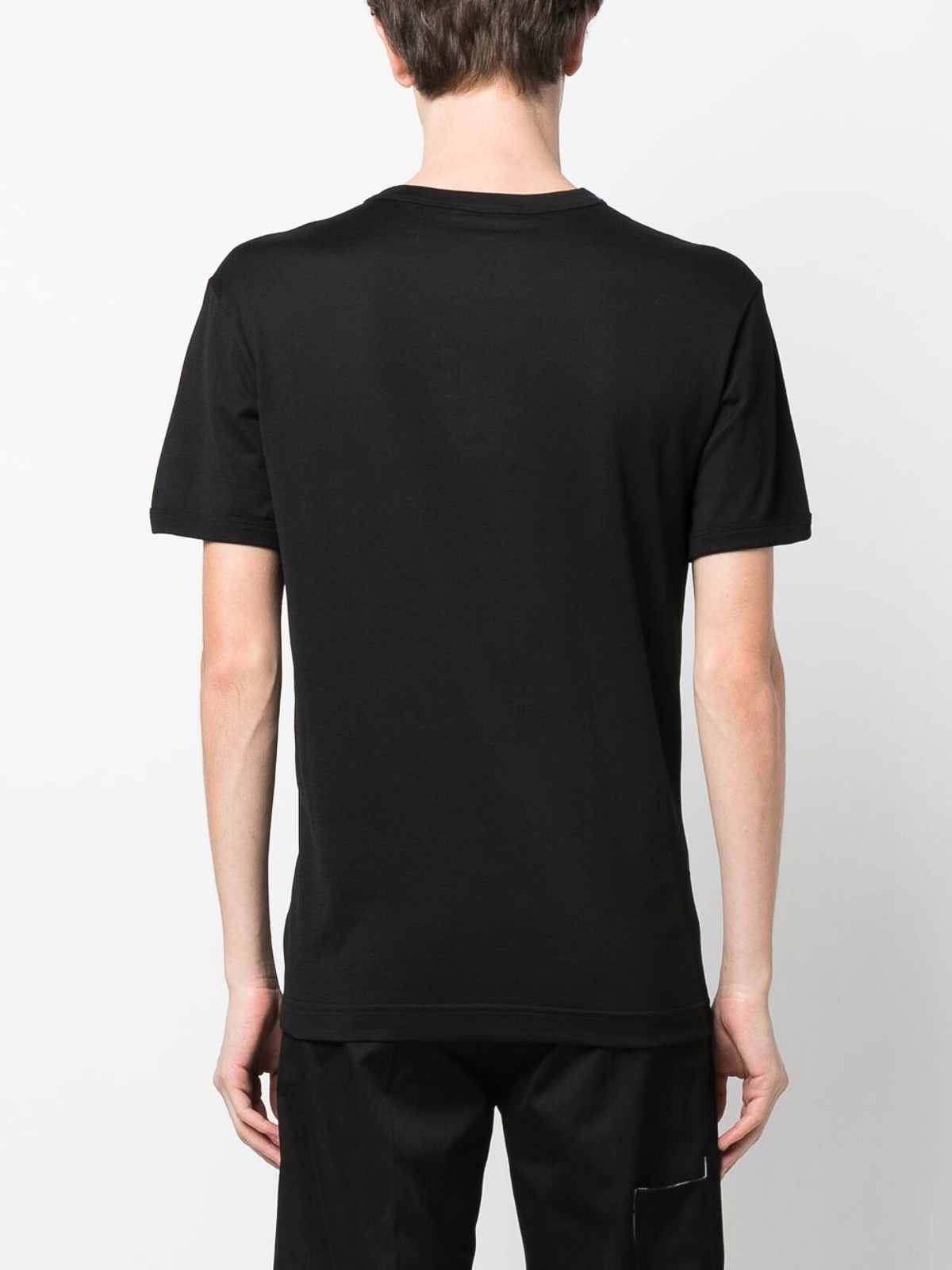 Shop Dolce & Gabbana Embroidered Motif Tee In Negro