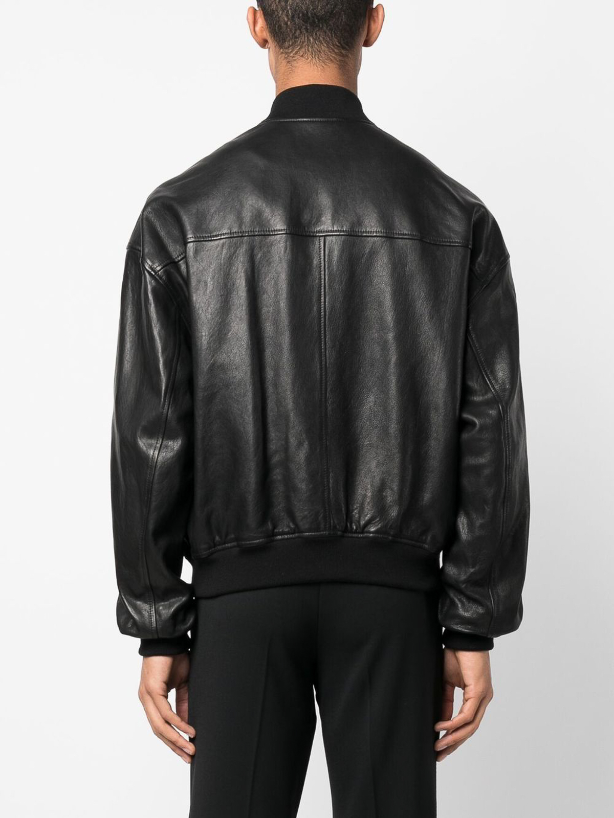 Dolce & Gabbana Leather bomber jacket - Black | G9ZM1LHULQ4N0000 Dolce & Gabbana Leather bomber jacket - Black | G9ZM1LHULQ4N0000