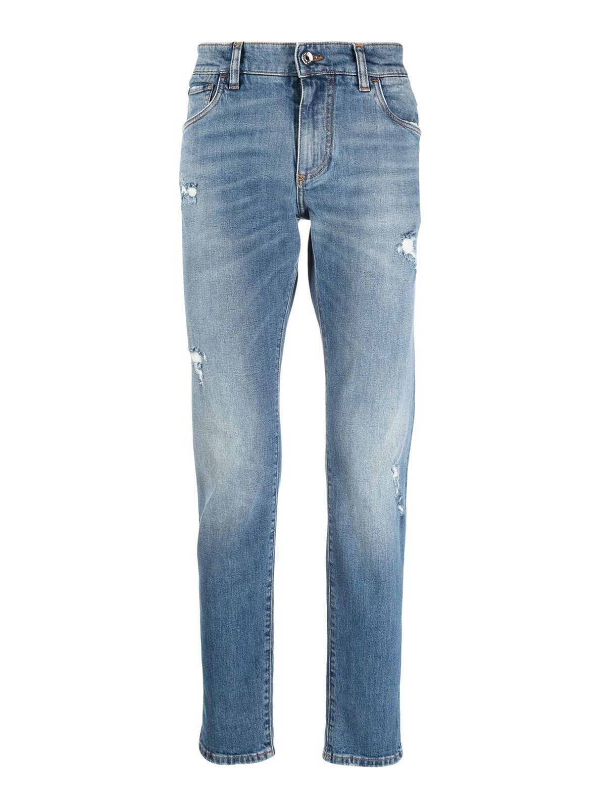 DOLCE & GABBANA JEANS WITH DISTRESSED EFFECT