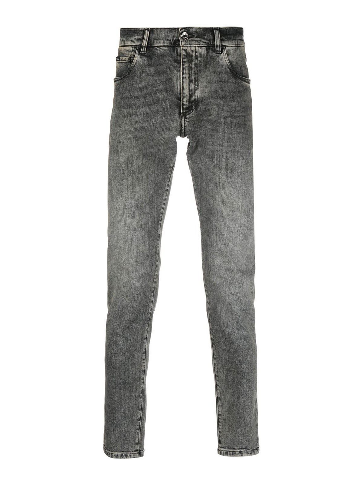 Dolce & Gabbana Logo plaque denim jeans - Men | GY07CDG8HD8S9001