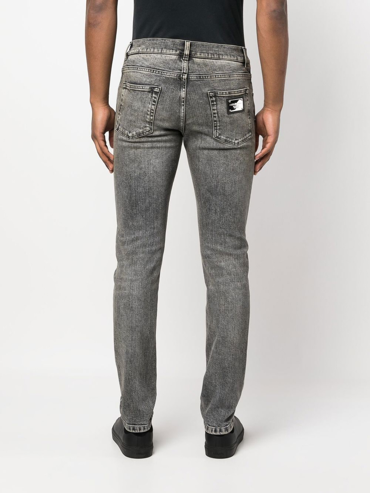 Dolce & Gabbana Logo plaque denim jeans - Men | GY07CDG8HD8S9001