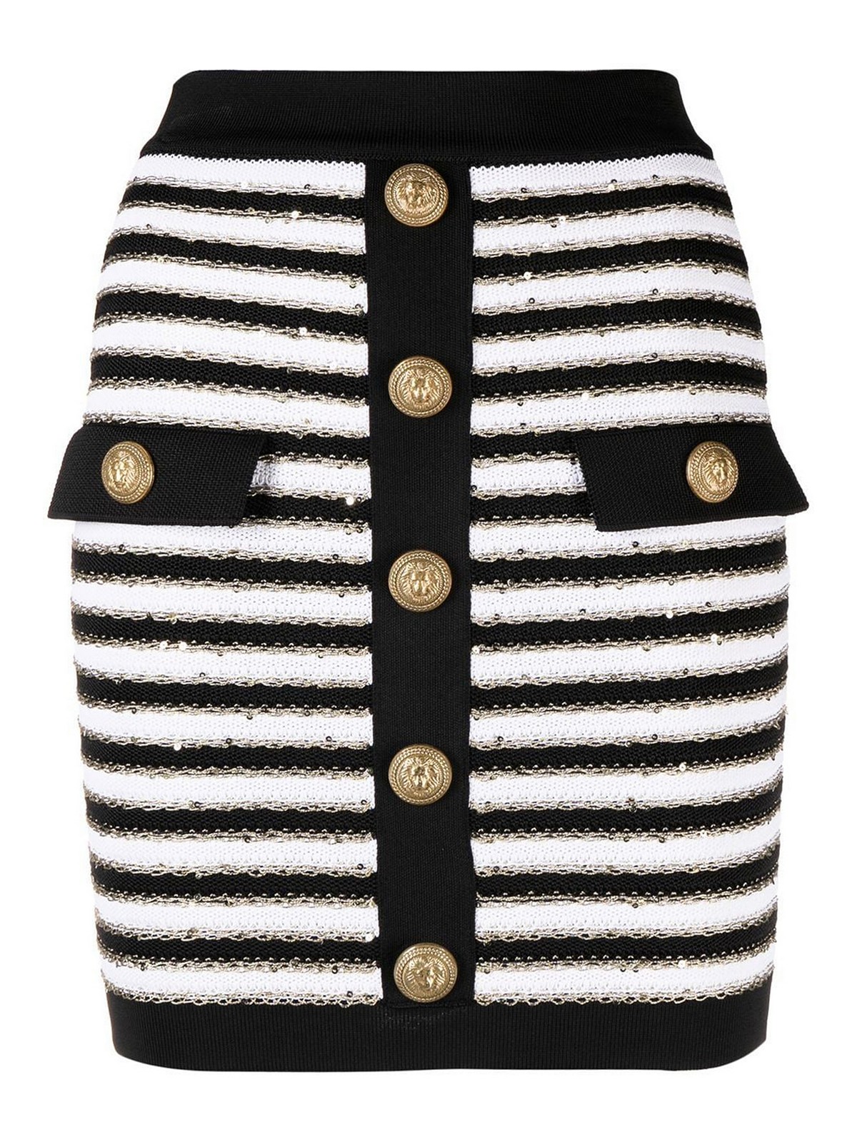Balmain ミニスカート - 白 - ホワイト | AF1LB290KD73EDC