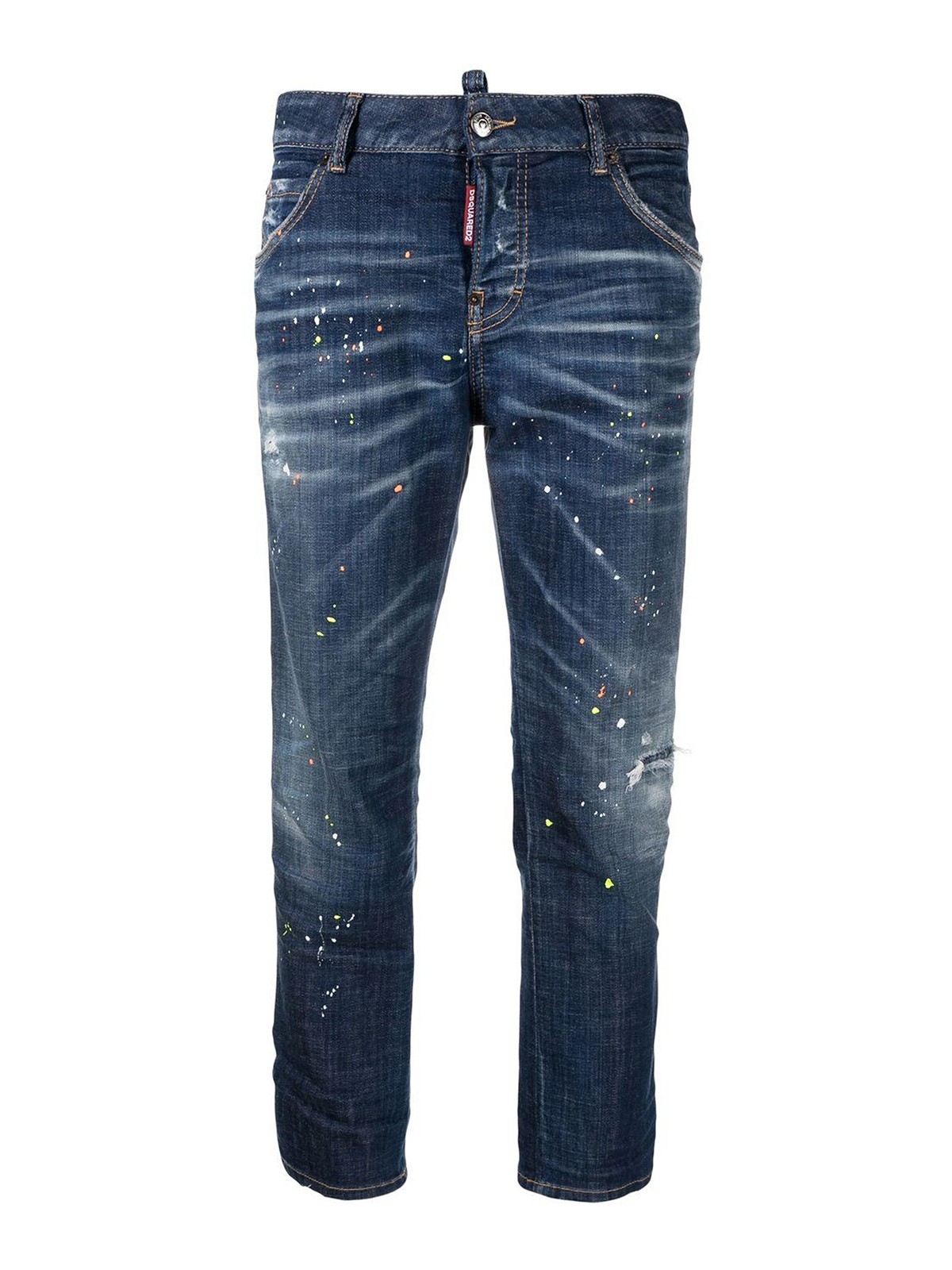 Straight leg jeans Dsquared2 - Paint splatter denim jeans