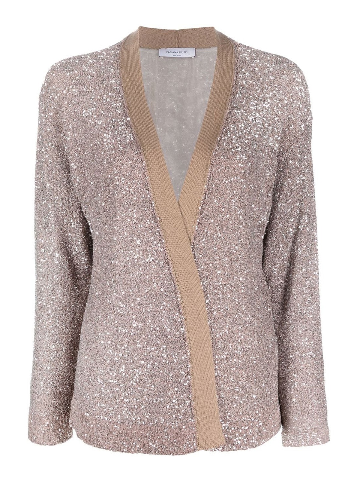 Cardigans Fabiana Filippi - Sequined cardigan - MADC01W027E011VR1