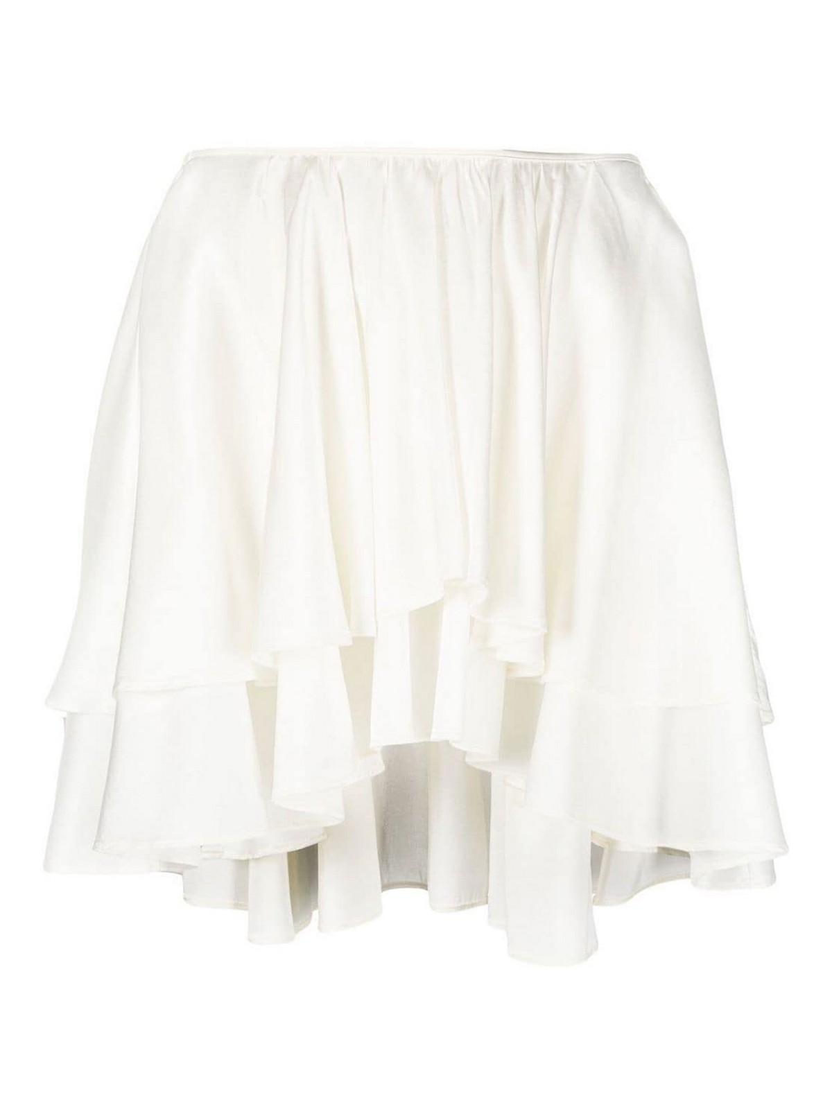 スカート FORTE FORTE Women Skirts 13607 0006 White Long white skirt in pure cotton poplin FORTE FORTE 13607