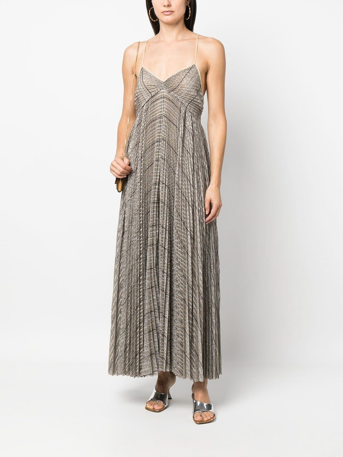 Forte Forte Metallic threading maxi dress - Gold