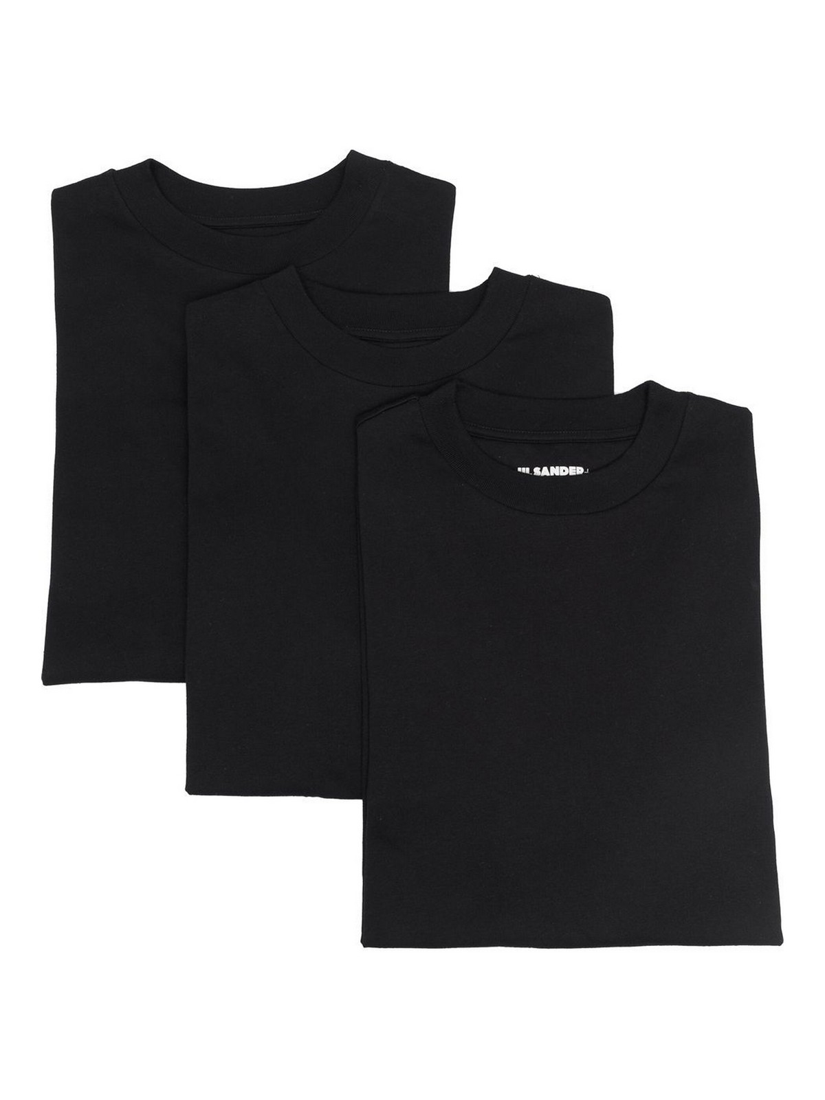 Jil Sander Long Sleeves Tee In Black