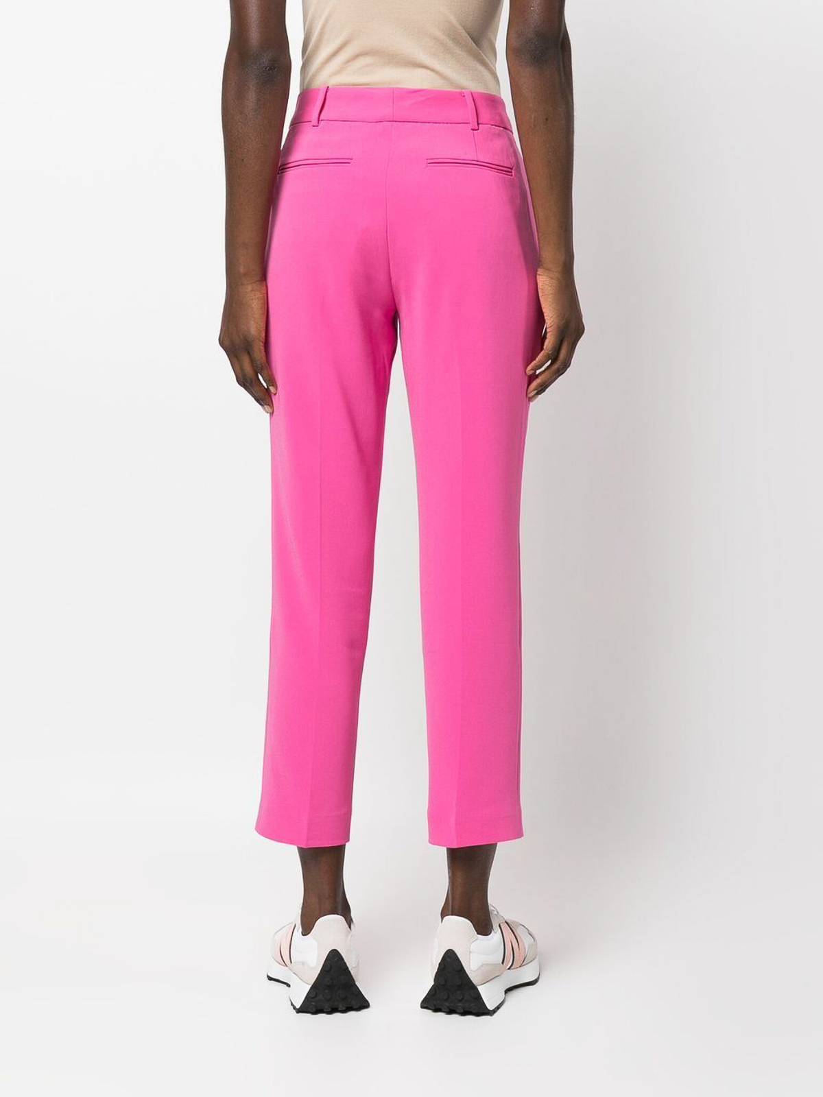 Shop Michael Michael Kors Pink Tailored Trousers
