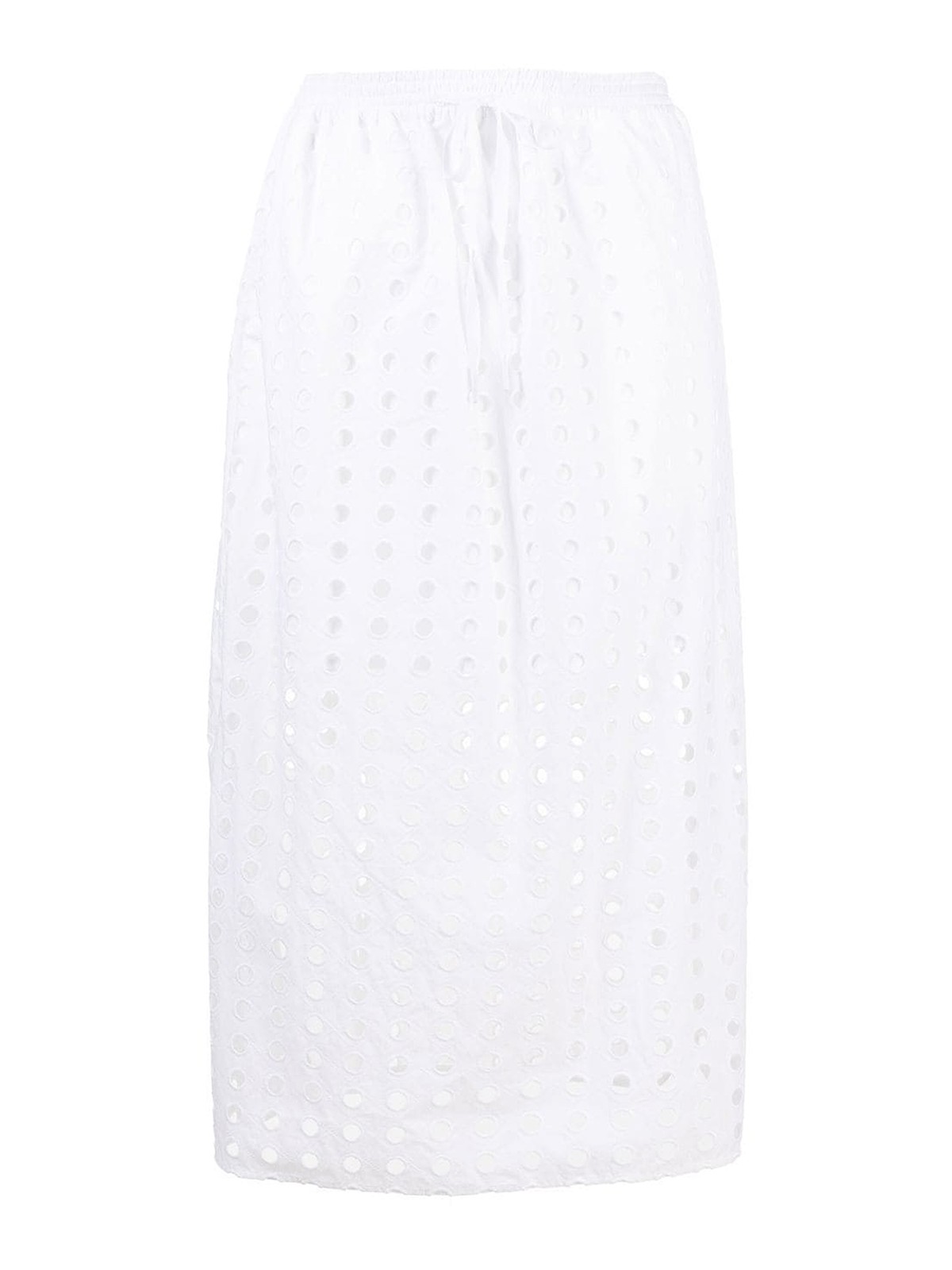 See By Chloé Perforated Long Skirt In White