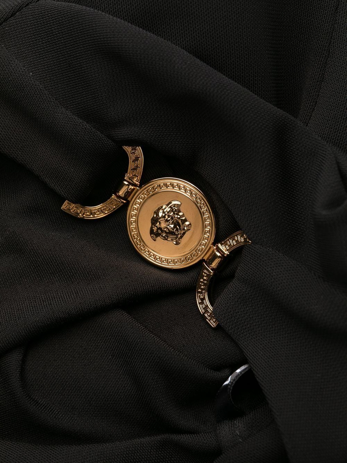 Versace Medusa Plaque Midi Dress In Default Title