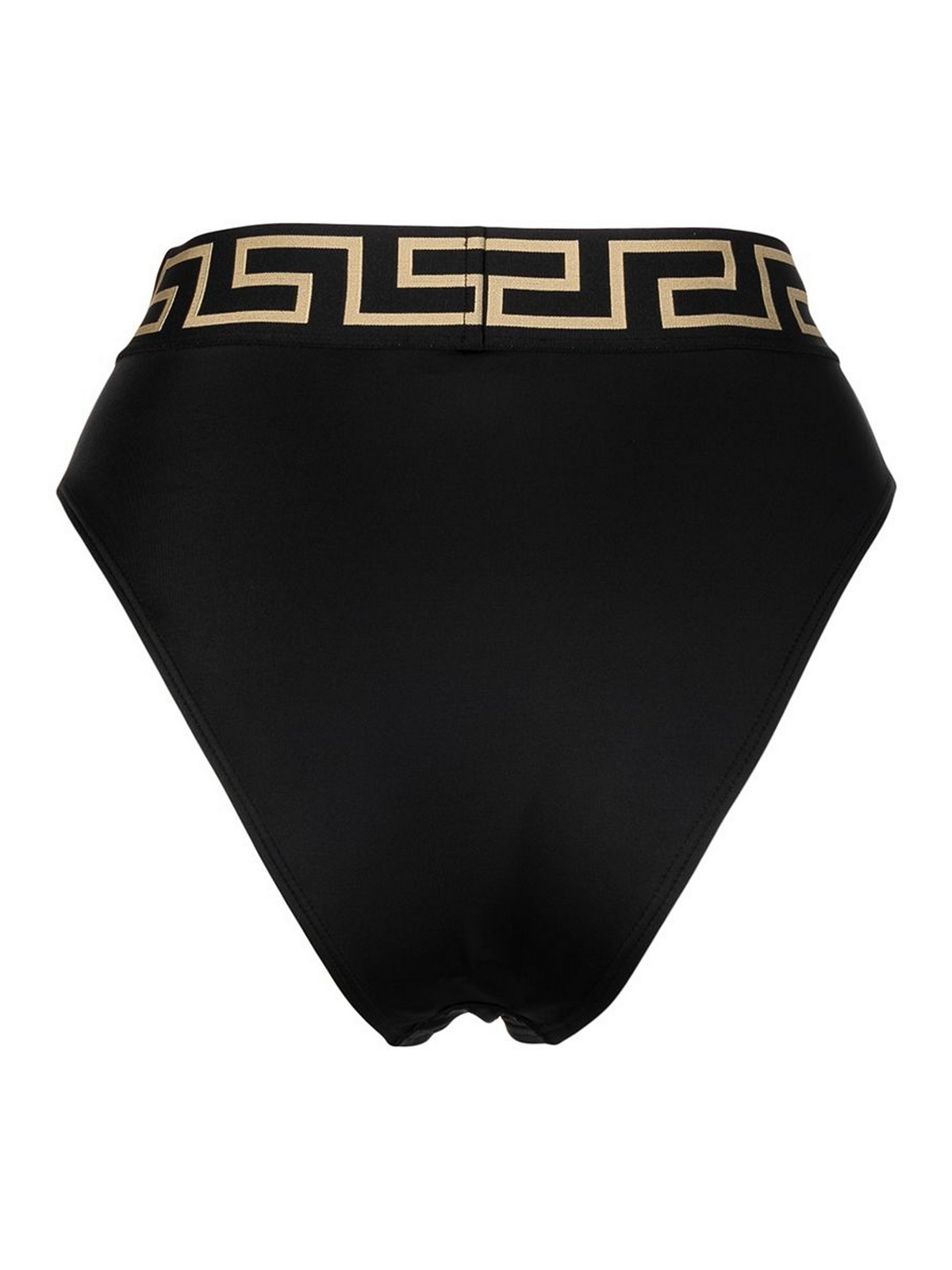 Shop Versace Greca Detail Pants Bikini In Negro