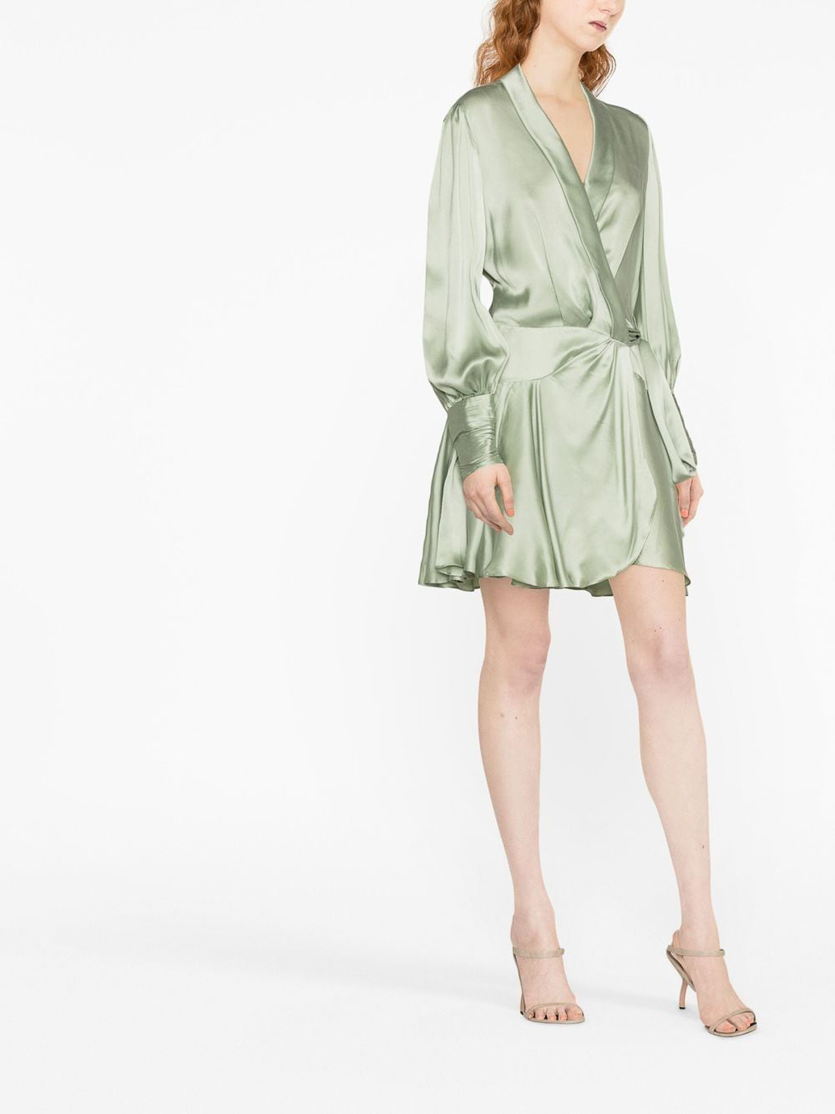 Zimmermann Ruffled mini dress - Green - Women|8067DRHIGLGRN Zimmermann Ruffled mini dress - Green - Women|8067DRHIGLGRN