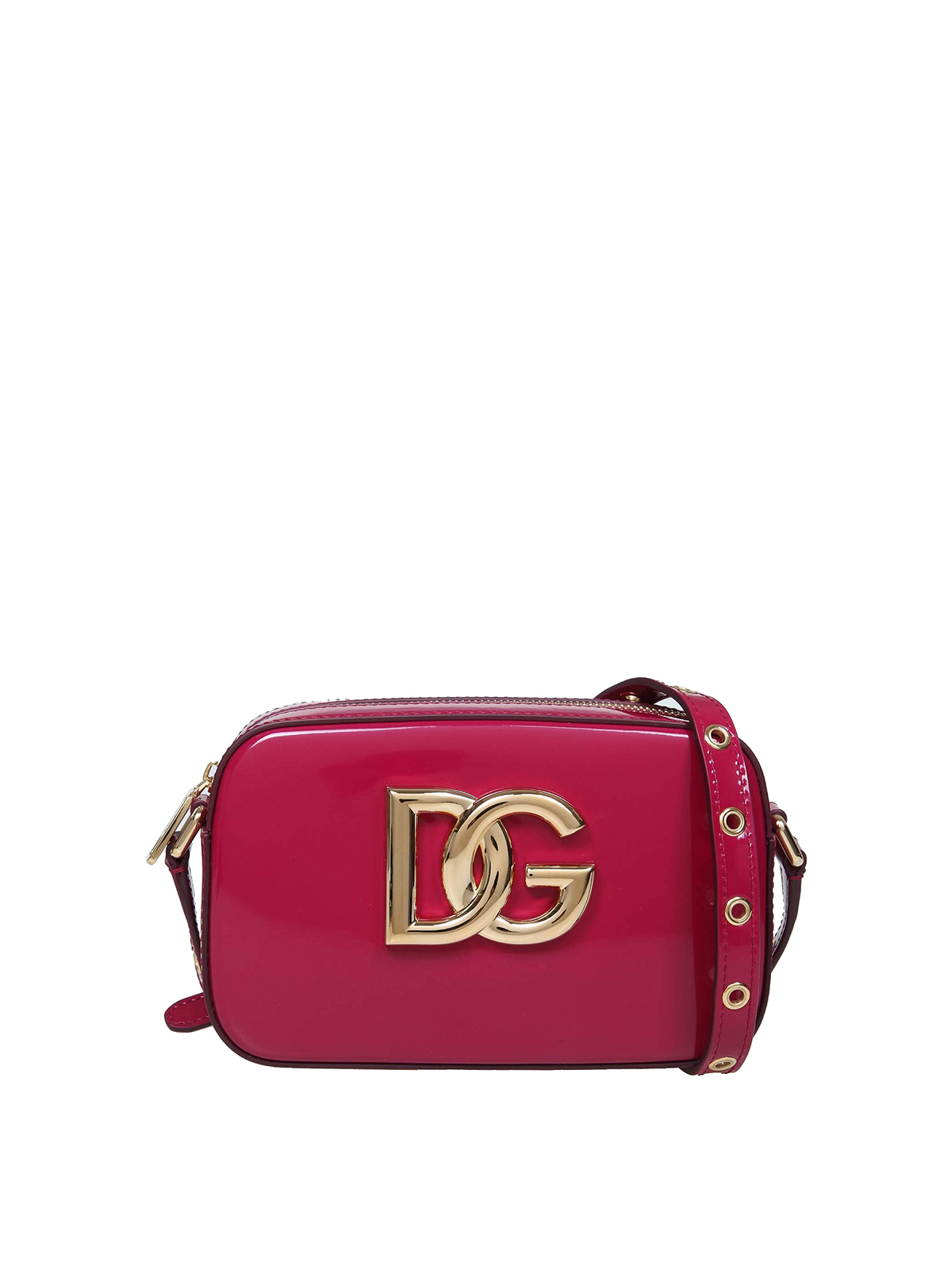 Cross body bags Dolce & Gabbana - Patent leather shoulder bag with