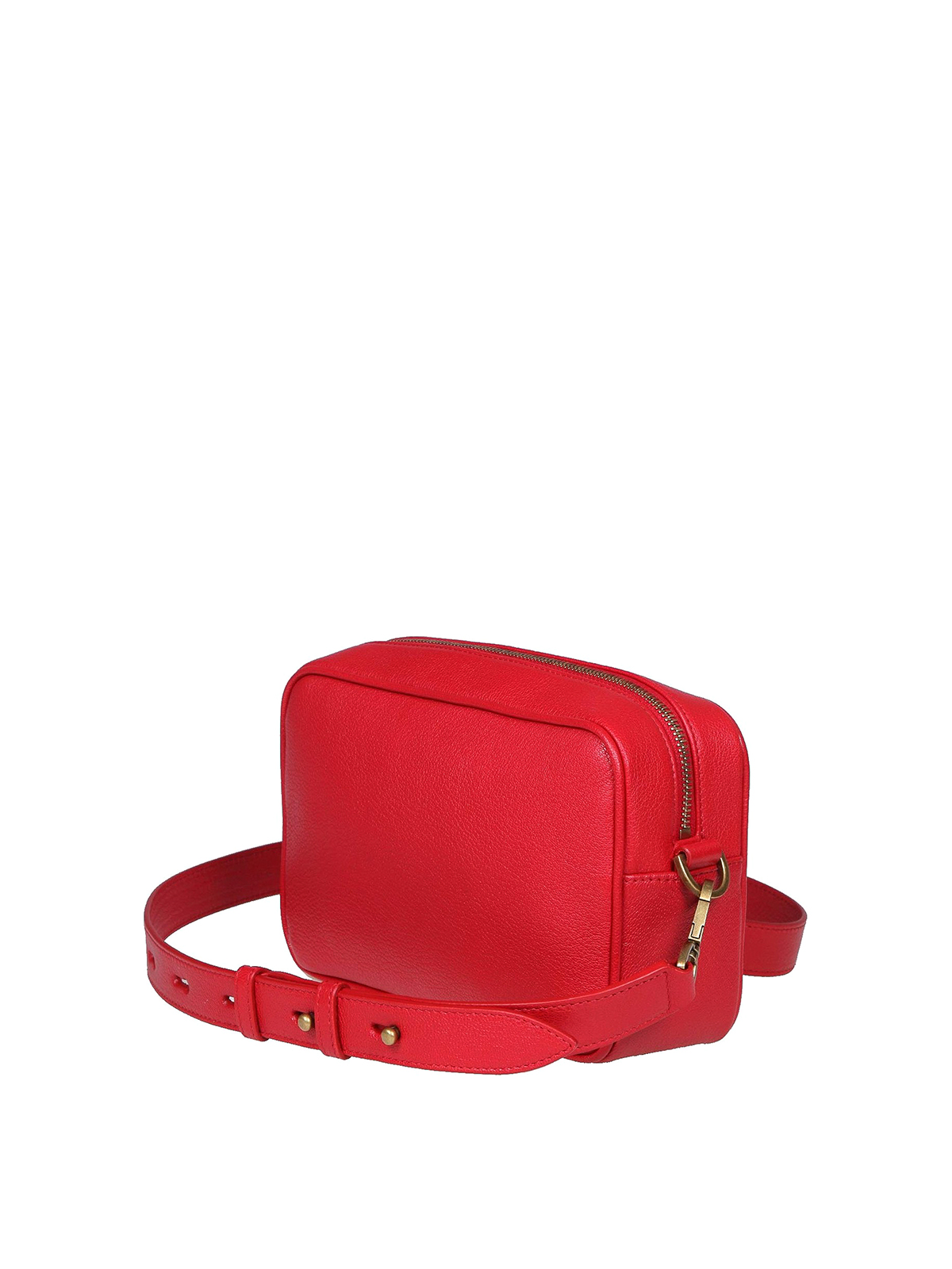 Shop Golden Goose Star Leather Bag With Shoulder Strap In Red